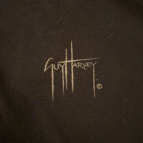 Guy Harvey Black Graphic Fish T-Shirt - Picture 3 of 6
